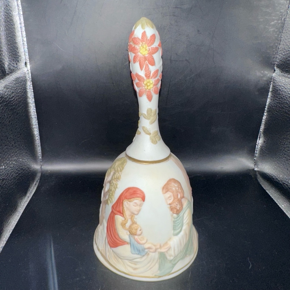 Vintage 1986 Lefton Bethlehem Collection Spirit Of Bethlehem Porcelain Bell
